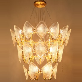 Fine Brass 30 Light Chandelier