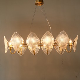 Fine Brass 10 Light Chandelier