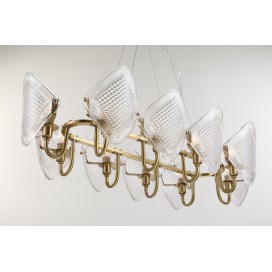 Fine Brass 10 Light Chandelier