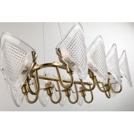 Fine Brass 10 Light Chandelier