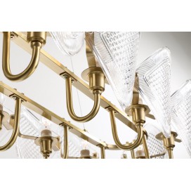 Fine Brass 10 Light Chandelier