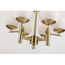 Fine Brass 6 Light Chandelier