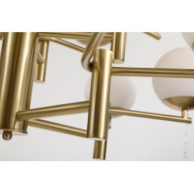 Fine Brass 6 Light Chandelier