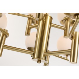 Fine Brass 8 Light Chandelier