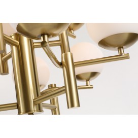 Fine Brass 8 Light Chandelier