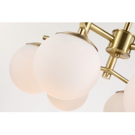 Fine Brass 8 Light Chandelier