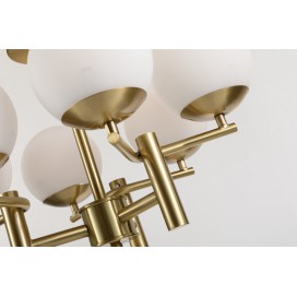 Fine Brass 8 Light Chandelier