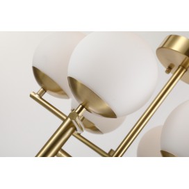 Fine Brass 8 Light Chandelier