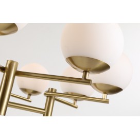 Fine Brass 8 Light Chandelier