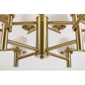 Fine Brass 8 Light Chandelier