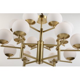 Fine Brass 16 (8+8) Light Two Tiers Chandelier