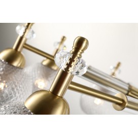 Fine Brass 6 Light Crystal Chandelier