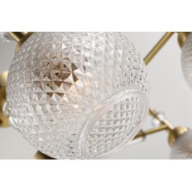 Fine Brass 6 Light Crystal Chandelier