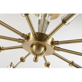 Fine Brass 10 Light Crystal Chandelier