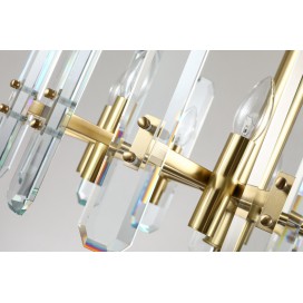 Fine Brass 8 Light Crystal Chandelier