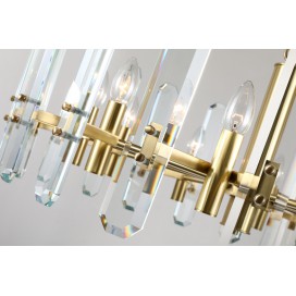 Fine Brass 10 Light Crystal Chandelier