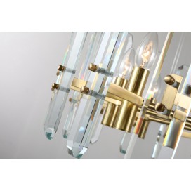 Fine Brass 10 Light Crystal Chandelier