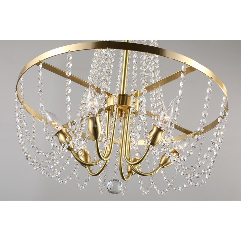 Brass crystal clearance ceiling lights