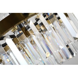 Fine Brass 11 (10+1) Light Crystal Chandelier