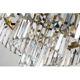 Fine Brass 11 (10+1) Light Crystal Chandelier