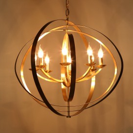 Fine Brass 8 Light Chandelier