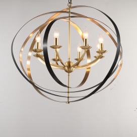 Fine Brass 8 Light Chandelier