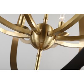 Fine Brass 8 Light Chandelier