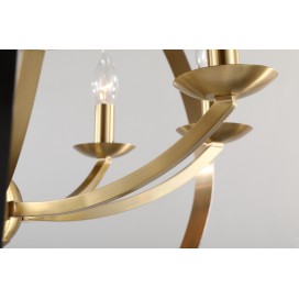 Fine Brass 8 Light Chandelier