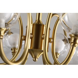 Fine Brass 12 Light Chandelier