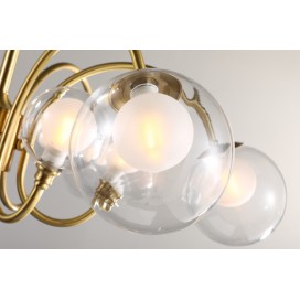 Fine Brass 12 Light Chandelier