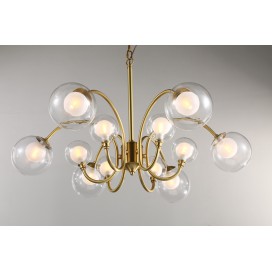 Fine Brass 12 Light Chandelier