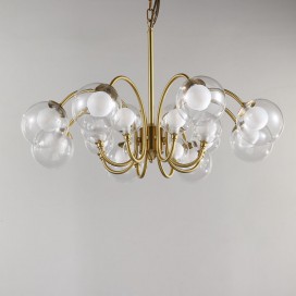 Fine Brass 16 (8+8) Light Chandelier