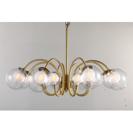 Fine Brass 16 (8+8) Light Chandelier