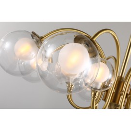 Fine Brass 16 (8+8) Light Chandelier