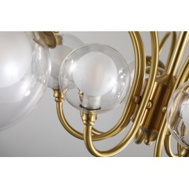 Fine Brass 16 (8+8) Light Chandelier