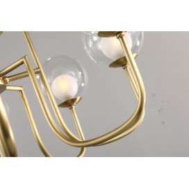 Fine Brass 8 Light Chandelier