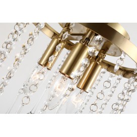 Fine Brass 3 Light Crystal Chandelier