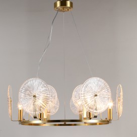 Fine Brass 6 Light Chandelier