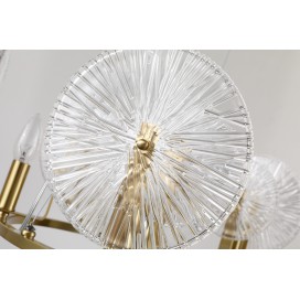Fine Brass 6 Light Chandelier
