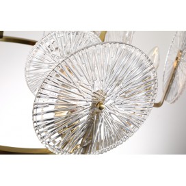 Fine Brass 6 Light Chandelier