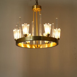 Fine Brass 6 Light Chandelier