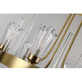 Fine Brass 6 Light Chandelier