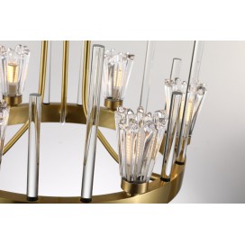 Fine Brass 6 Light Chandelier