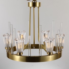 Fine Brass 6 Light Chandelier