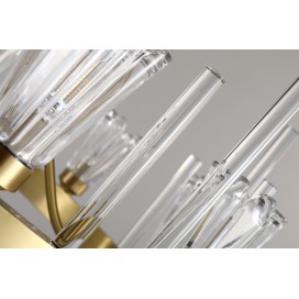 Fine Brass 8 Light Crystal Chandelier