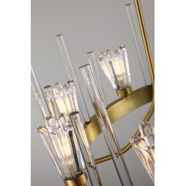 Fine Brass 8 Light Crystal Chandelier