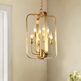 Fine Brass 8 Light Chandelier