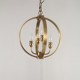 Fine Brass 4 Light Chandelier