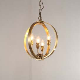 Fine Brass 4 Light Chandelier