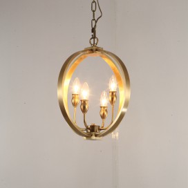 Fine Brass 4 Light Chandelier